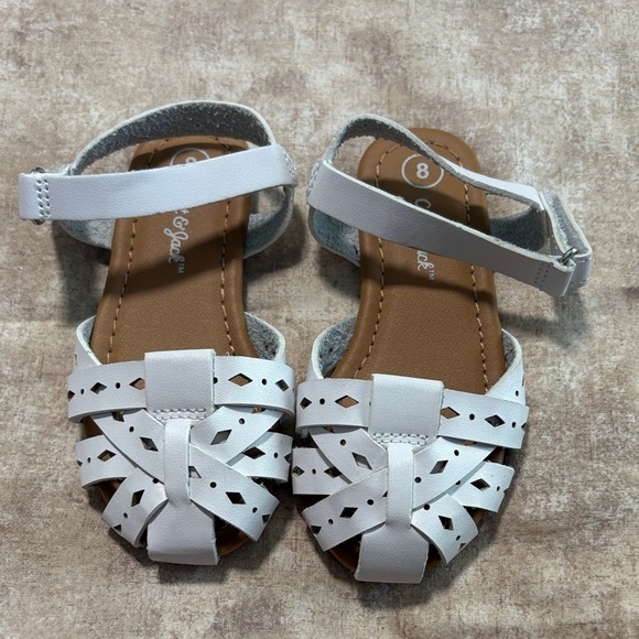 Cat & Jack Other - Cat & Jack White and Brown Kids' Sandals